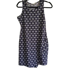 Pink Republic striped detail sleeveless dress size M (110)